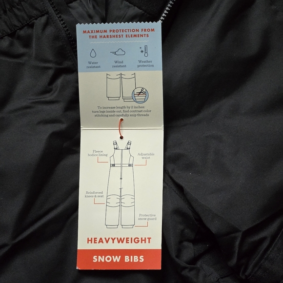 5T Unisex Winter Pants Toddler Solid Snow Bib Adjustable Strap Water Resistant - Picture 10 of 12